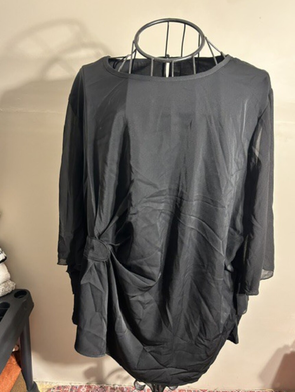 size 4x 4 x casual dress womens   shirt blouse light weight black